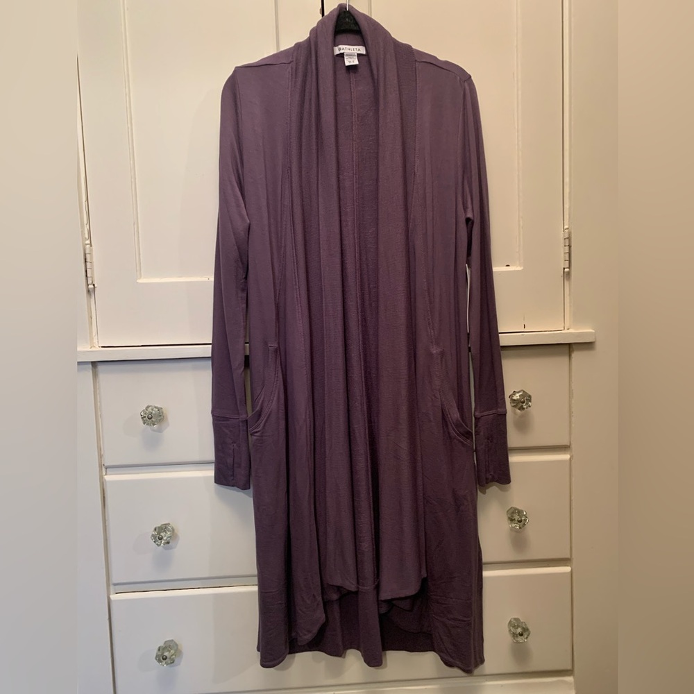 NWT Athleta Pranayama Long Wrap XS Petite purple